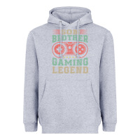 Heather Grey SON BROTHER GAMING LEGEND Heavyweight Hoodie - artisFamous