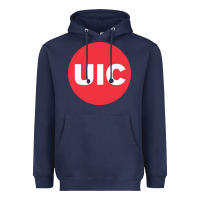 Navy UIC College Heavyweight Hoodie - artisFamous