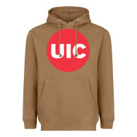 Toasted Coconut UIC College Heavyweight Hoodie - artisFamous