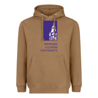 Toasted Coconut Western Illinois College Heavyweight Hoodie - artisFamous