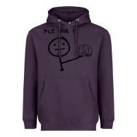Plum Plz Use It Text Graphic Heavyweight Hoodie - artisFamous