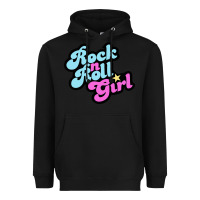 Black rock n roll girl Heavyweight Hoodie - artisFamous