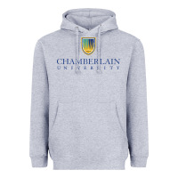 Heather Grey Chamberlain College Nursing Heavyweight Hoodie - artisFamous