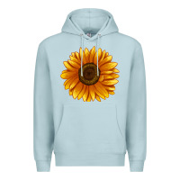 Blue Mist Soraya Sunflower Premium Hoodie - LillyAllenDesigns