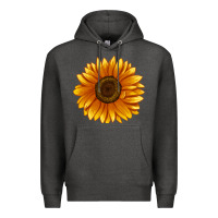 Charcoal Heather Soraya Sunflower Premium Hoodie - LillyAllenDesigns