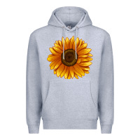 Heather Grey Soraya Sunflower Premium Hoodie - LillyAllenDesigns