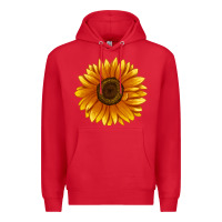 Red Soraya Sunflower Premium Hoodie - LillyAllenDesigns