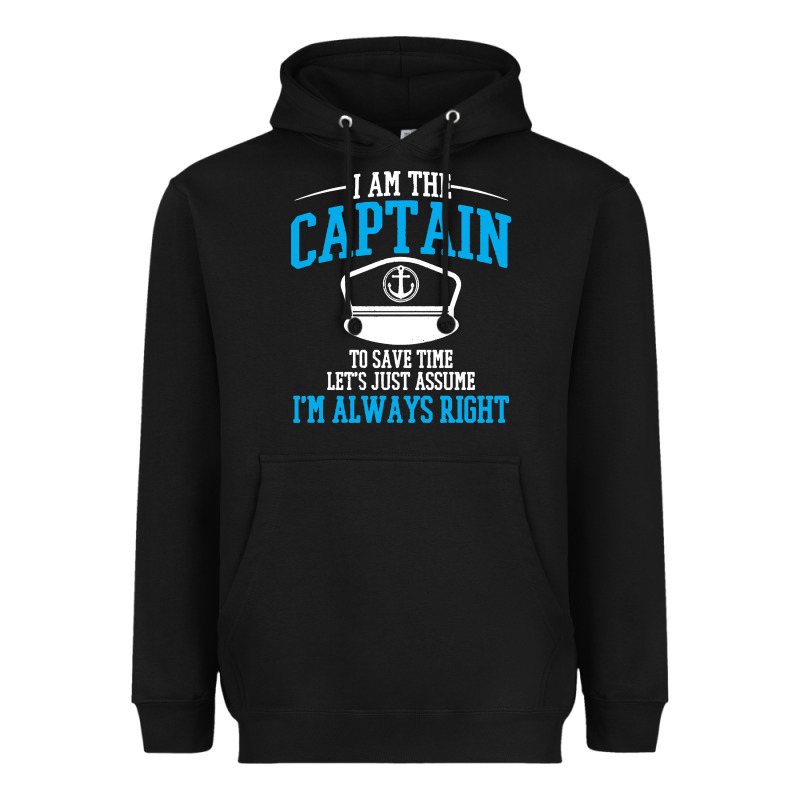 Captain Funny Boating Sailing Heavyweight Hoodie by artisFamous | Teevron