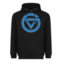Black Grand Valley College Heavyweight Hoodie - artisFamous