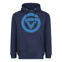 Navy Grand Valley College Heavyweight Hoodie - artisFamous
