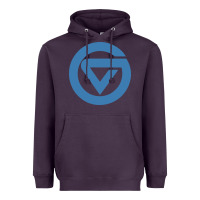 Plum Grand Valley College Heavyweight Hoodie - artisFamous