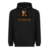 Black Kalamazoo College Heavyweight Hoodie - artisFamous