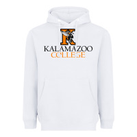 White Kalamazoo College Heavyweight Hoodie - artisFamous