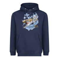 Navy flying tigers Heavyweight Hoodie - artisFamous