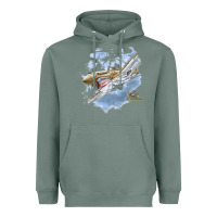 Sage flying tigers Heavyweight Hoodie - artisFamous