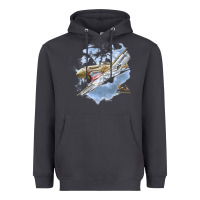 Smoke flying tigers Heavyweight Hoodie - artisFamous