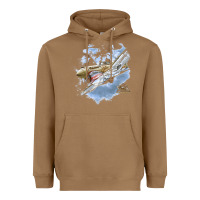 Toasted Coconut flying tigers Heavyweight Hoodie - artisFamous