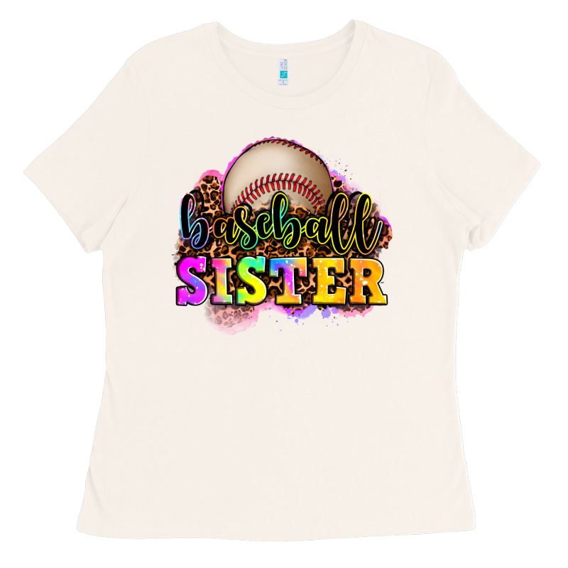 Baseball Sister Ladies Tee by OliviaCreatesArt | Teevron