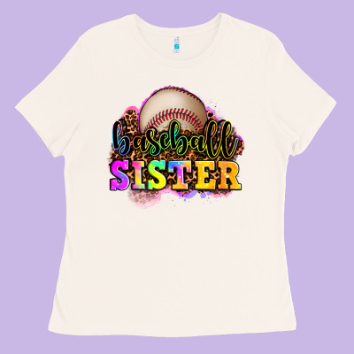 Baseball Sister Ladies Tee Designed By Oliviacreatesart