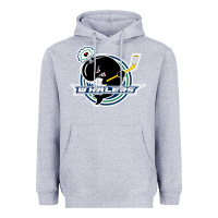 Heather Grey plymouth whalers Hockey Heavyweight Hoodie - artisFamous