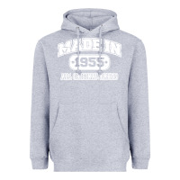 Heather Grey made in 1955 funny vintage Heavyweight Hoodie - artisFamous
