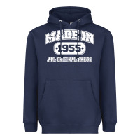 Navy made in 1955 funny vintage Heavyweight Hoodie - artisFamous