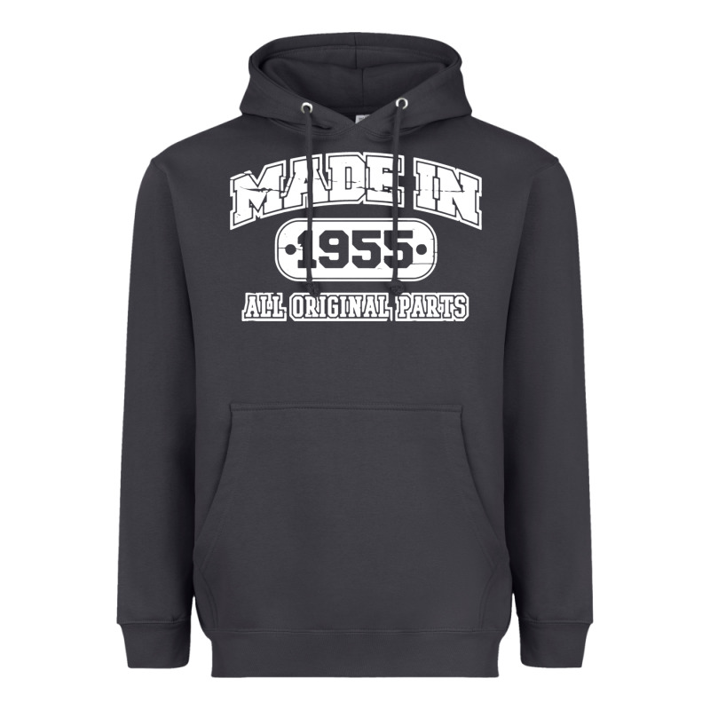 Made In 1955 Funny Vintage Heavyweight Hoodie by artisFamous | Teevron