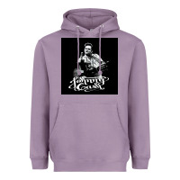 Lavender Johnny Cash Music Heavyweight Hoodie - artisFamous