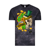 Cloud Black when you are dead inside but its st.patricks Vintage Tee - FaDigitalArtStudio