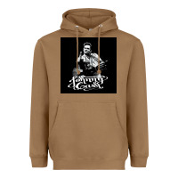 Toasted Coconut Johnny Cash Music Heavyweight Hoodie - artisFamous