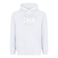 White Johnny Cash Music Heavyweight Hoodie - artisFamous