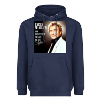 Navy Best Barry Manilow Heavyweight Hoodie - artisFamous