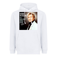 White Best Barry Manilow Heavyweight Hoodie - artisFamous