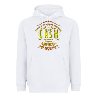 White Johnny Cash Music Heavyweight Hoodie - artisFamous