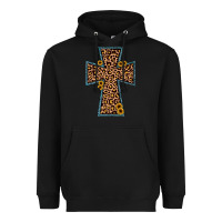 Black leopard sunflower cross Heavyweight Hoodie - JahusDesignShop