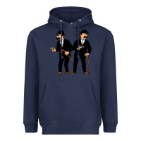 Navy Thomson and Thompson Heavyweight Hoodie - artisFamous
