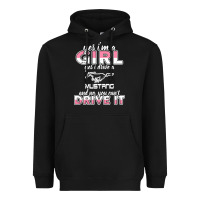 Black mustang i m a girl who drives a mustang Heavyweight Hoodie - artisFamous
