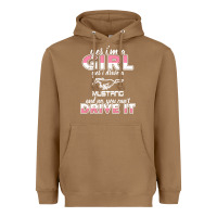 Toasted Coconut mustang i m a girl who drives a mustang Heavyweight Hoodie - artisFamous