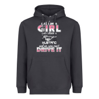 Mustang I M A Girl Who Drives A Mustang Heavyweight Hoodie | Teevron