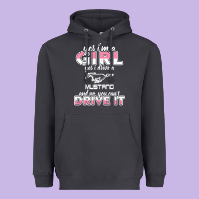 Mustang I M A Girl Who Drives A Mustang Heavyweight Hoodie Designed By Artisfamous