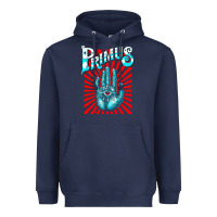 Navy Premium Collection Design Heavyweight Hoodie - artisFamous