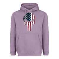 Lavender the punisher american flag Heavyweight Hoodie - artisFamous