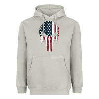 Moon Dust the punisher american flag Heavyweight Hoodie - artisFamous