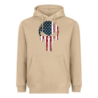 Mushroom the punisher american flag Heavyweight Hoodie - artisFamous