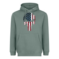 Sage the punisher american flag Heavyweight Hoodie - artisFamous