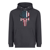 Smoke the punisher american flag Heavyweight Hoodie - artisFamous