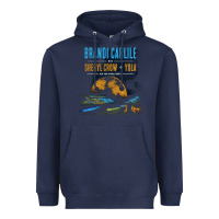 Navy Brandi Carlile Poster Heavyweight Hoodie - artisFamous