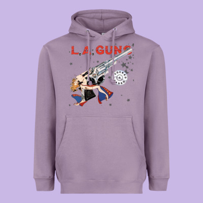 La Guns Heavyweight Hoodie Designed By Artisfamous