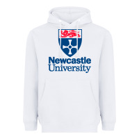 White Newcastle Gift Heavyweight Hoodie - artisFamous