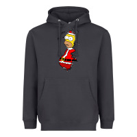 Smoke Homer Claus Christmas Heavyweight Hoodie - artisFamous